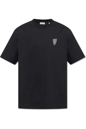 Burberry Top, Herre, Sort, M, Bomuld, T-shirt med trykt logo
