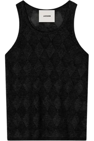 AERON Top, Dame, Sort, S, Bomuld, Kismet