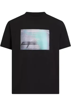 Calvin Klein Top, Herre, Sort, M, Basketball Court T-shirt