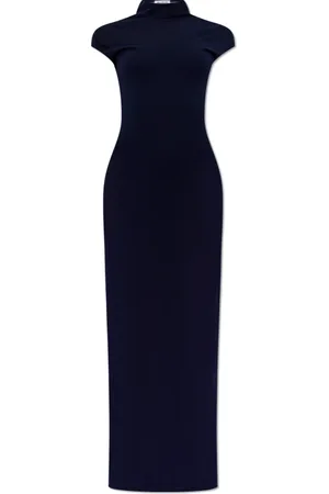 Alaïa Kjole, Dame, Blå, S, Kashmir kjole