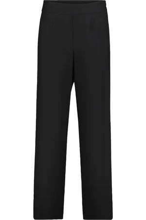 Betty Barclay Bukser, Dame, Sort, 2XL, Uld, Moderne High Waist Marlene Bukser