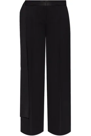 Victoria Beckham Bukser, Dame, Sort, S, Uld, Plisserede bukser