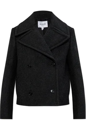 Alaïa Jakke, Dame, Grå, S, Uld, Uldjakke