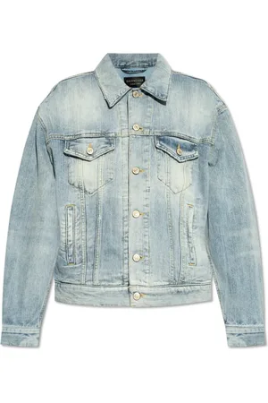 Balenciaga Jakke, Dame, Blå, XS, Denim, Denim jakke
