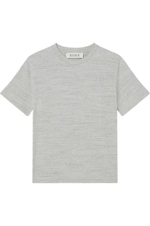 Rohe Top, Dame, Grå, L, Bomuld, Japansk Bomuld Jersey T-Shirt Grå