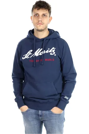 MC2 SAINT BARTH Sweathshirts & Hoodies, Herre, Blå, S, Hættetrøje med stil