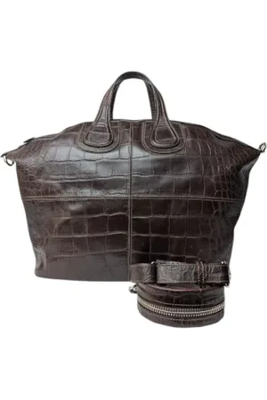 Givenchy Pre-owned, Dame, Brun, ONE SIZE, Uld, Pre-owned Laeder hndtasker