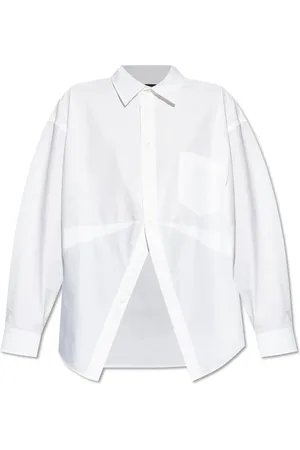 Balenciaga Bluser & Skjorter, Dame, Hvid, 2XS, Bomuld, Skjorte med lomme