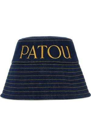 Patou Tilbehør, Dame, Blå, M, Uld, Stilfuld mørkeblå denimhat