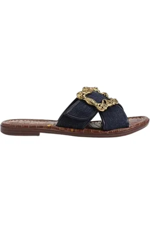 Sam Edelman Sko, Dame, Blå, 38 1/2 EU, Blå Sandaler til Kvinder