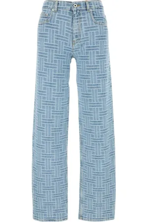 Kenzo Jeans, Dame, Blå, W24, Uld, Stilfulde broderede denim jeans