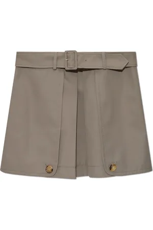 Moschino Nederdel, Dame, Grå, 2XS, Bomuld, Nederdel med bælte