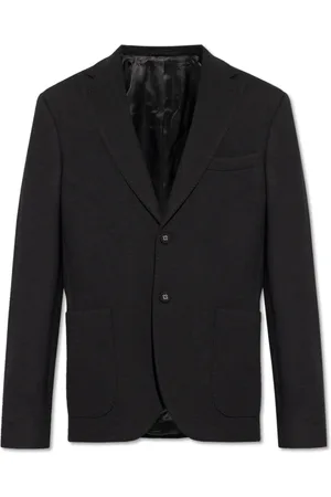 OFFICINE GENERALE Jakke, Herre, Sort, L, Uld, Blazer med uld finish