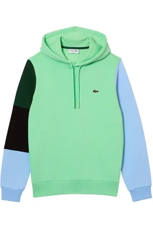 Lacoste Sweathshirts & Hoodies, Herre, Flerfarvet, 3XL, Bomuld, Grøn Hættetrøje