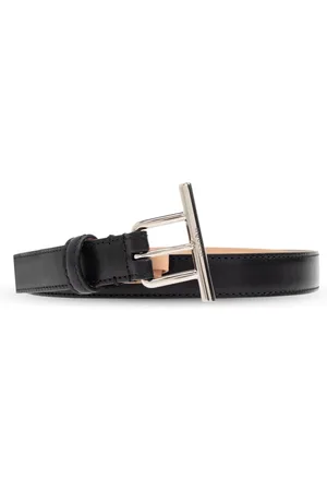 Alexander McQueen Tilbehør, Dame, Sort, 75 CM, Læder, Læderbælte