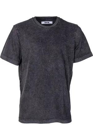 Mauro Grifoni Top, Herre, Sort, XL, Bomuld, Herre Crew Neck T-shirt. Italiensk bomuld. Regular Fit.