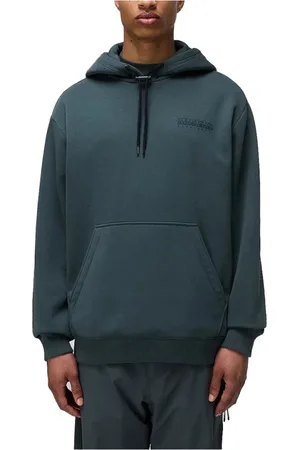 Napapijri Sweathshirts & Hoodies, Herre, Grøn, M, Uld, Stilfulde Hoodies til hverdagsbrug