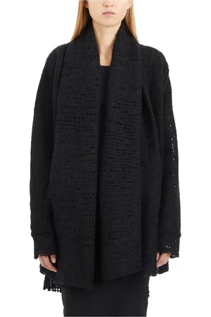 MARC LE BIHAN Jakke, Dame, Sort, 2XS, Uld, Lana Cardigan i Stilfuldt Design