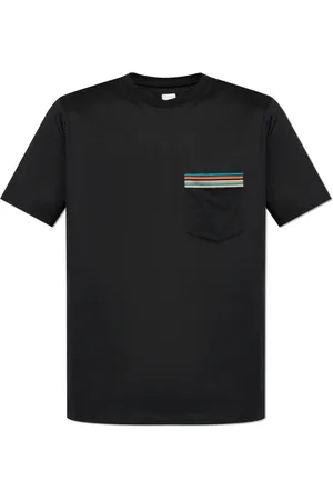 Paul Smith Top, Herre, Sort, XL, Bomuld, T-shirt med lomme