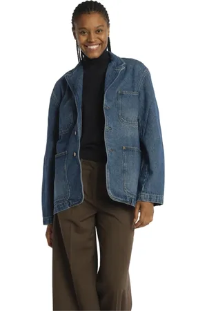 Soeur Jakke, Dame, Blå, S, Denim, Blå Denim Blazer Jakke