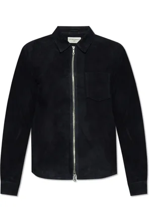 OFFICINE GENERALE Jakke, Herre, Blå, M, Suede, Suede jakke