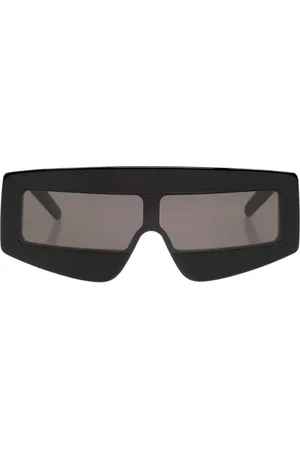 Rick Owens Tilbehør, unisex, Sort, ONE SIZE, Rektangulære solbriller