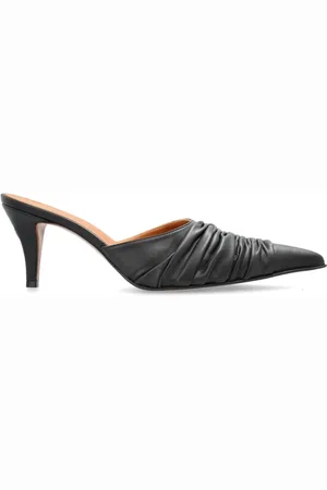 Alexander McQueen Sko, Dame, Sort, 39 EU, Læder, Birdee hælede mules