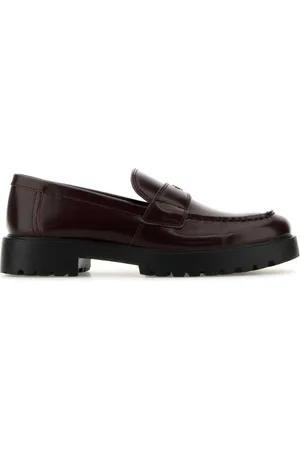 Tory Burch Sko, Dame, Rød, 38 1/2 EU, Læder, Burgundy Læder Loafers