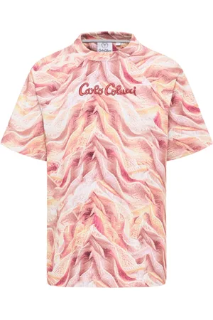 Carlo Colucci Top, Herre, , 2XL, Artificial Knit T-Shirt - Urban Elegance