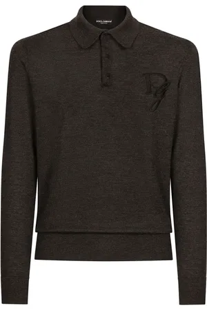 Dolce & Gabbana Strik, Herre, Sort, XL, Uld, Stilfuld Strik Trøje til Mænd