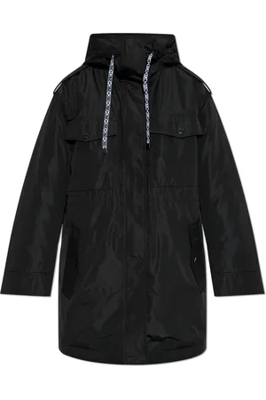 Michael Kors Frakke, Dame, Sort, S, Uld, Parka med hætte