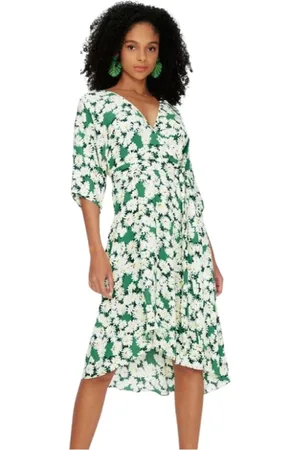 Diane von Furstenberg Kjole, Dame, Grøn, S, Grønne kjoler til kvinder
