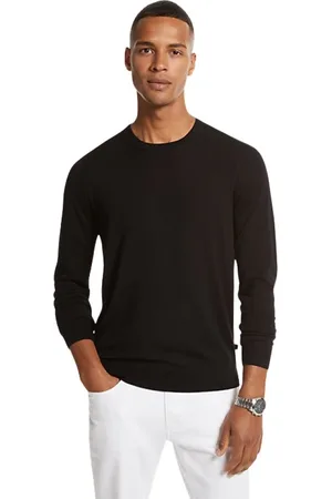 Michael Kors Strik, Herre, Sort, 2XL, Sort Sweater Kollektion