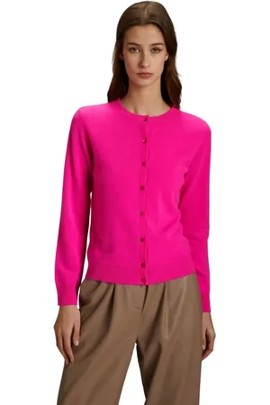 KANGRA CASHMERE Strik, Dame, Lyserød, M, Fuchsia Sweater til Kvinder