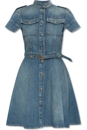 Alexander McQueen Kjole, Dame, Blå, S, Denim, Denim kjole