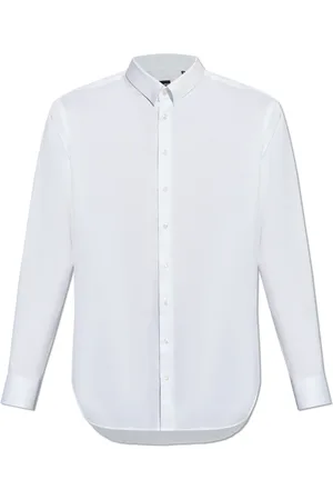 Giorgio Armani Skjorte, Herre, Hvid, 2XL, Bomuld, Klassisk skjorte