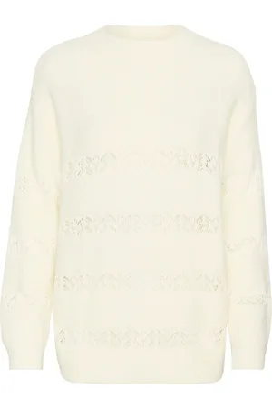 Saint Tropez Strik, Dame, , S, Bomuld, Ingelasz Pullover Strik Sweater