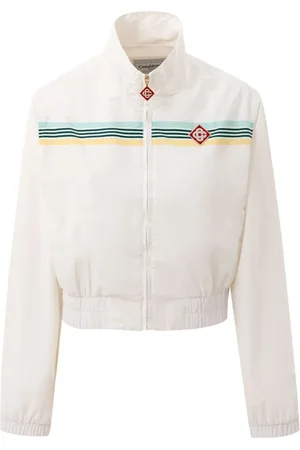 Casablanca Jakke, Dame, Hvid, M, Polyester, Polyester Pullover i Weier Stil