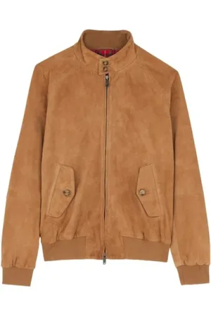 Baracuta Jakke, Herre, Brun, 3XS, Suede, Suede Tobacco Jakke