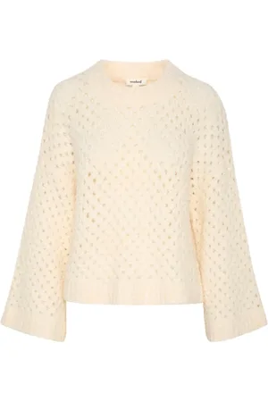 Soaked in Luxury Strik, Dame, , S, Tyl, Mesh Pullover Sweater Whisper Style