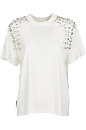Des Phemmes Top, Dame, Hvid, XS, Hvid Tank Top Koldfarvet