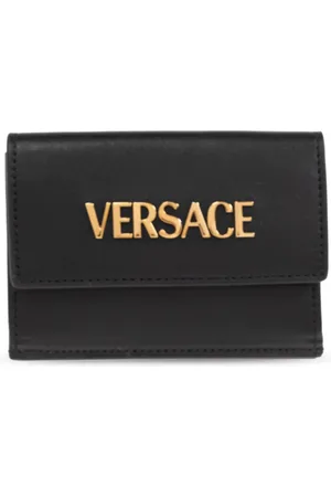 VERSACE Tilbehør, Herre, Sort, ONE SIZE, Læder, Læderpung