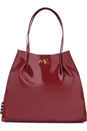 Manila Grace Taske, Dame, Rød, ONE SIZE, Uld, Lille Doris Shopper Taske med Aftagelig Skulderrem