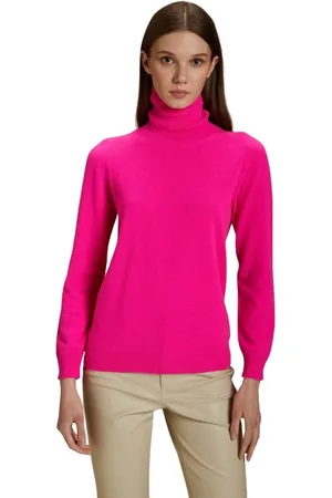 KANGRA CASHMERE Strik, Dame, Lyserød, S, Fuchsia Sweater til Kvinder