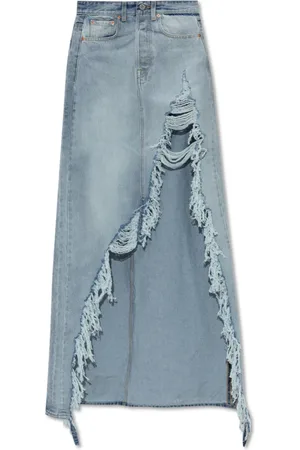 Vetements Nederdel, Dame, Blå, M, Denim, Denim nederdel