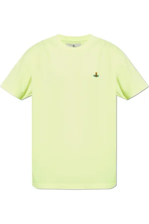 Vivienne Westwood Top, Herre, Gul, S, Bomuld, T-shirt med logo