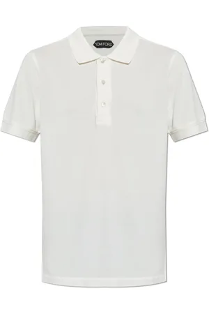 Tom Ford Top, Herre, Hvid, L, Bomuld, Polo med Logo