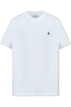 Vivienne Westwood Top, Herre, Hvid, M, Bomuld, T-shirt med logo