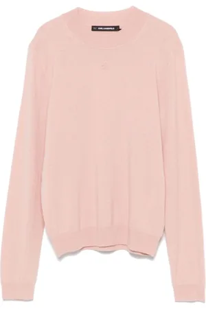 Karl Lagerfeld Strik, Dame, Lyserød, L, Kashmir Sweater