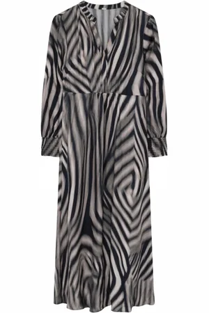 gustav Kjole, Dame, Sort, XS, Lang Kjole Sort | Sand Smock Manchet